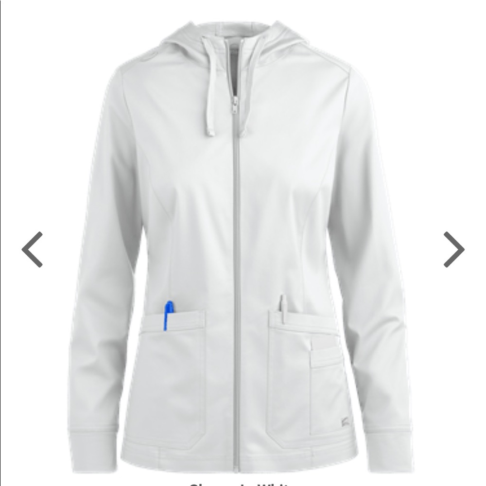 Butter Soft Uniform Advantage White Scrub Hoodie